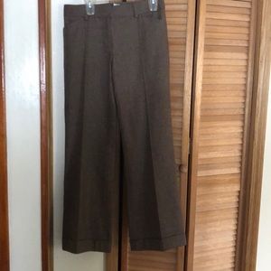 Brown wool pants that are lined